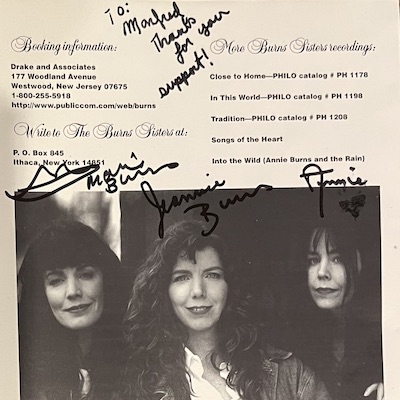 24 Weihnachtsalben The Burns Sisters Tradition Back Cover