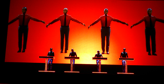 Kraftwerk live in Wien; Foto: Manfred Horak